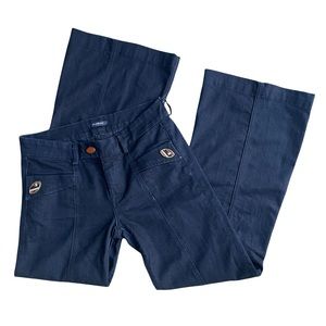 7 For All Mankind Wide Leg Flare Dark Wash Jeans 29